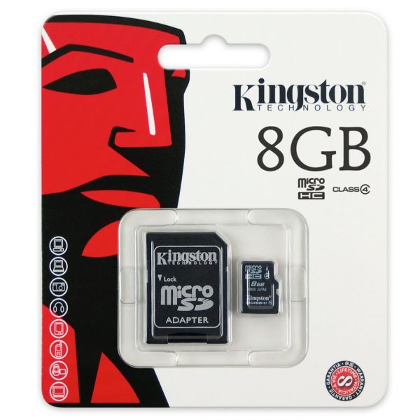 CARTÃO DE MEMÓRIA KINGSTON 8GB